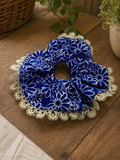 Azure Lace Scrunchie